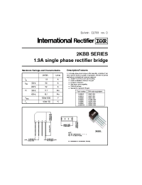 Datasheet 2KBB05 manufacturer IRF